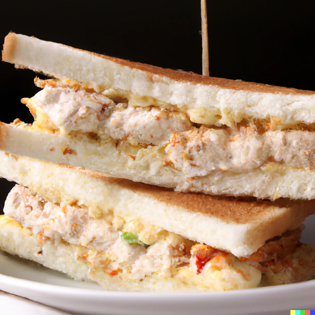 Chicken & Mayo Toasted Sandwich Vetkoek Paleis Brackenfell